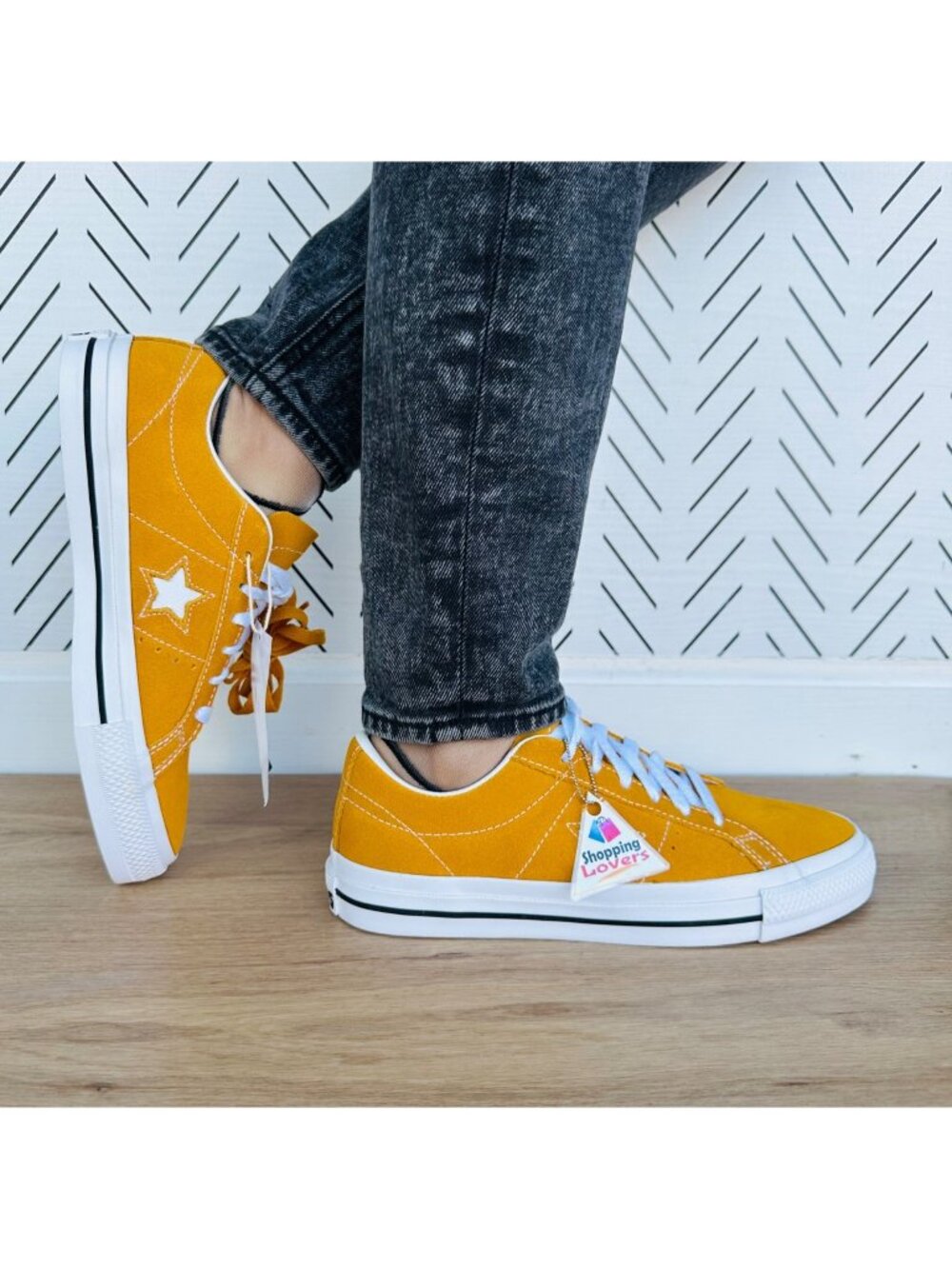 ⭐Converse One Star Pro OX Low Womens Shoes Sz 9.5 Mustard Suede Sneaker A09231C